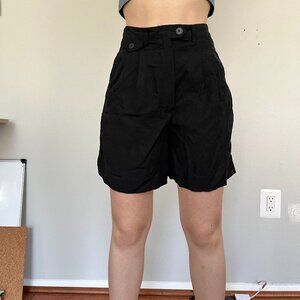 high waisted black shorts